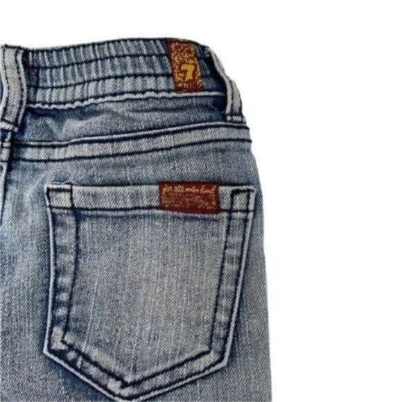 7 For All Mankind 18Months White Washed Blue Jeans - Picture 4 of 8